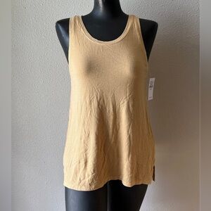 NWT American Eagle Soft & Sexy Yellow Ribbed XS Tank Top Summer Spring